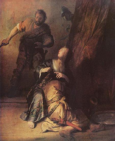 REMBRANDT Harmenszoon van Rijn Samson and Delilah oil painting picture